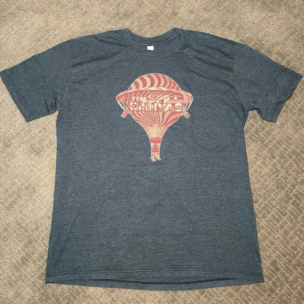 The Spill Canvas Gray and Red Short Sleeve Tee with Balloon Graphic